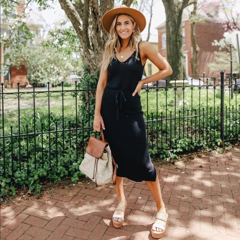 Wishlist brand black midi dress